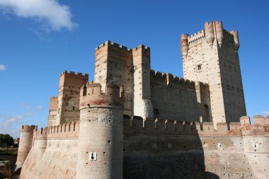 medina del campo, castilia, İspanya Ortaçağ kalesinde. Castillo de la mota.