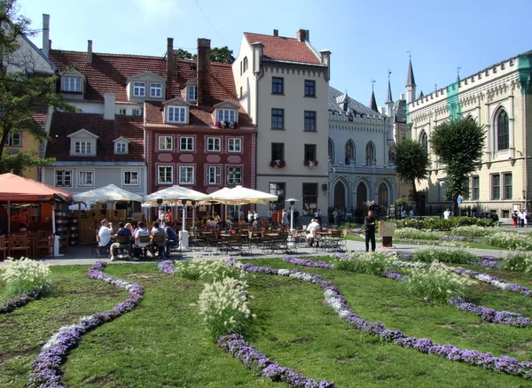 Main square in Riga (Latvia) — Stock Photo, Image