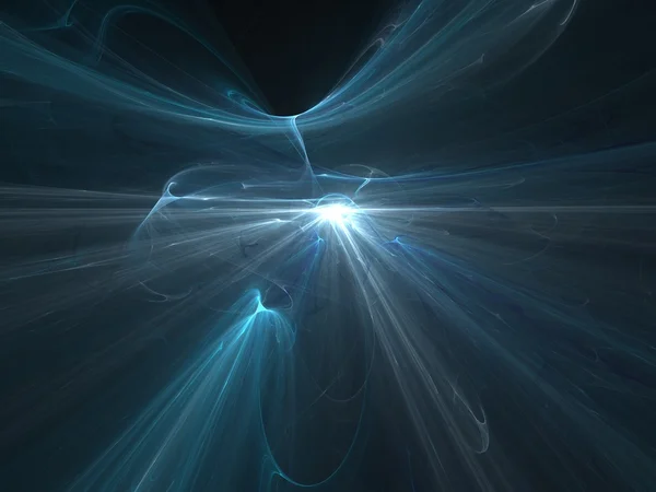 Grafika Tekstury Komputer Tło Fraktalna Niebieski Wybuch Światło — Zdjęcie stockowe