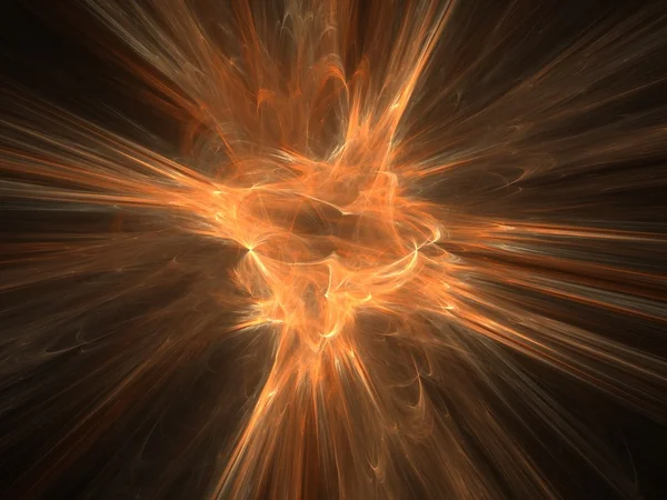 Abstract Fractal Background Computer Generated Graphics Massive Space Explosion — Stock Photo, Image
