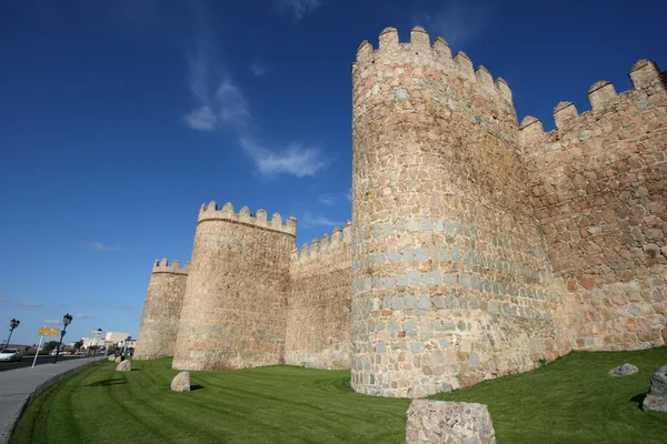 Famose Mura Medievali Avila Castiglia Spagna — Foto Stock