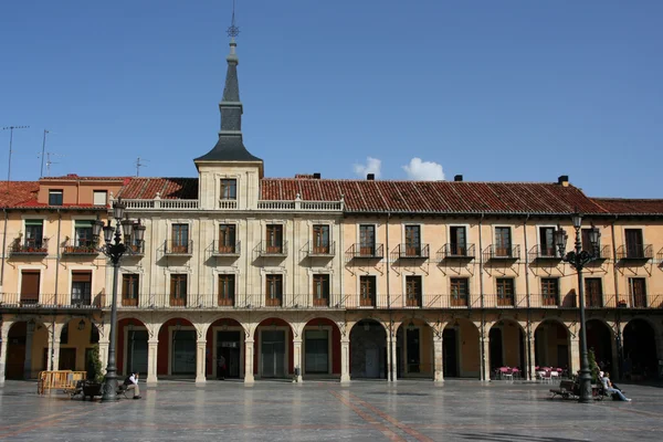 Plaza principal de León — Foto de Stock