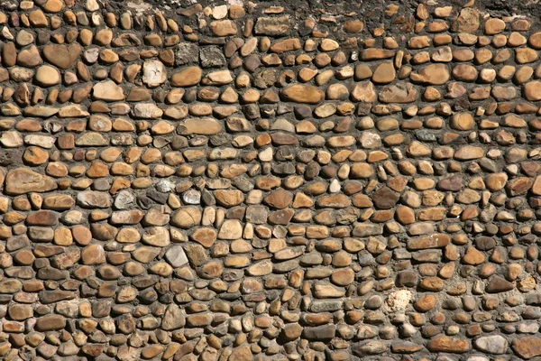 卵石墙 — 图库照片