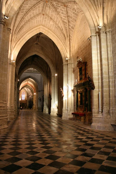 Mooi Interieur Van Kathedraal Van Palencia Spanje — Stockfoto