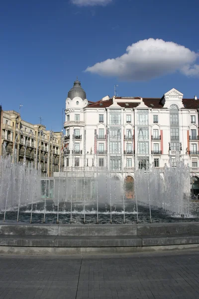 Fontaines Plaza Zorrilla Près Campo Grande Valladolid Espagne — Photo