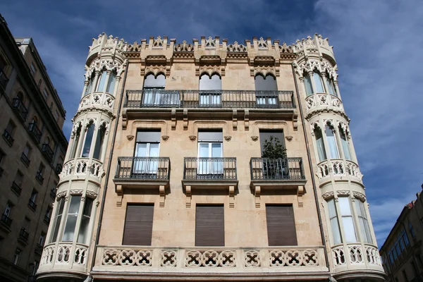 Будівля Ліцеї Del Площі Саламанка Іспанія — стокове фото