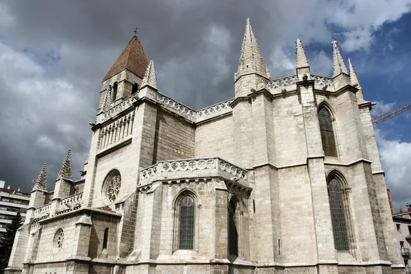 Valladolid Iglesia Santa Maria Antigua Vecchia Architettura Della Chiesa Spagna — Foto Stock