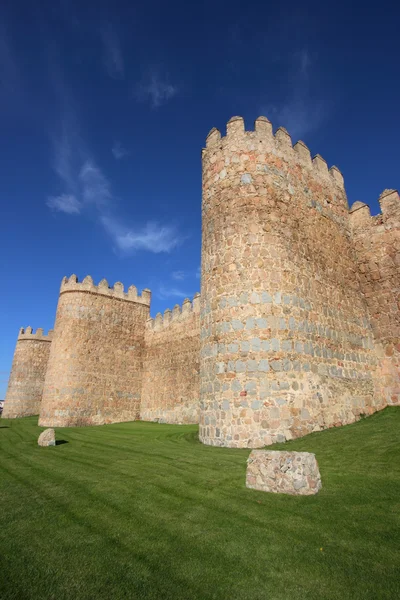 Знаменитые Средневековые Городские Стены Авиле Кастилия Испания — стоковое фото