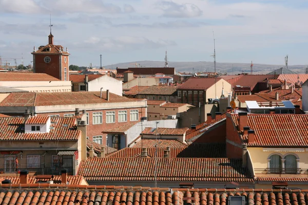 Middeleeuwse Stad Gezien Vanaf Stadsmuren Avila Castilla Leon Spanje — Stockfoto