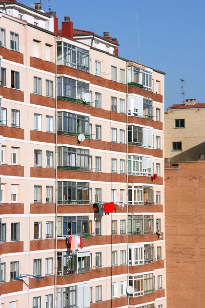Apartman Épület Burgos Spanyolország Modern Bentlakásos Építészet — Stock Fotó