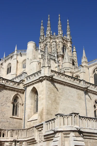 Stary Architekturę Gotycką Katedry Burgos Hiszpanii Światowego Dziedzictwa Unesco — Zdjęcie stockowe