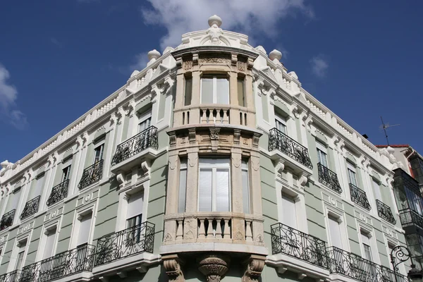 Vintage Ornamented Apartment Building Leon Castilla Leon Spain — 스톡 사진