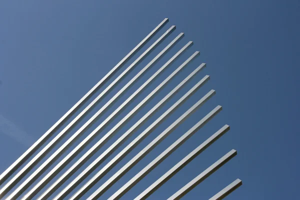 Modernes Denkmal Burgos Spanien Zeitgenössische Stahlskulptur — Stockfoto