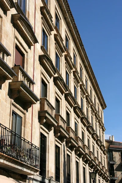 Typical Spanish Residential Architecture Apartment Building Salamanca — стокове фото