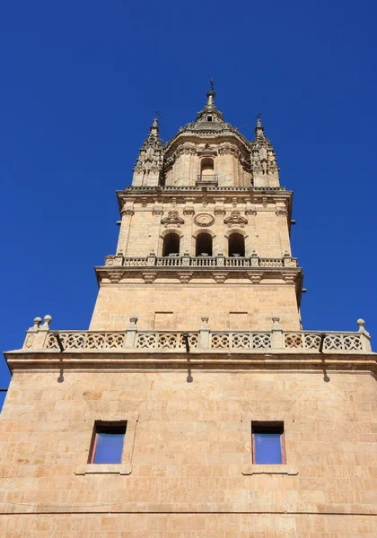 Torre Salamanca Antigua Catedral Hermosa Arquitectura Arenisca Estilo Románico — Foto de Stock