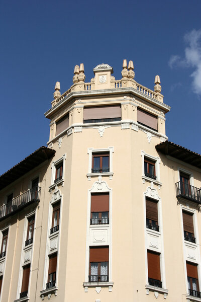 Old apartment building in Leon, Castilla y Leon, Spain