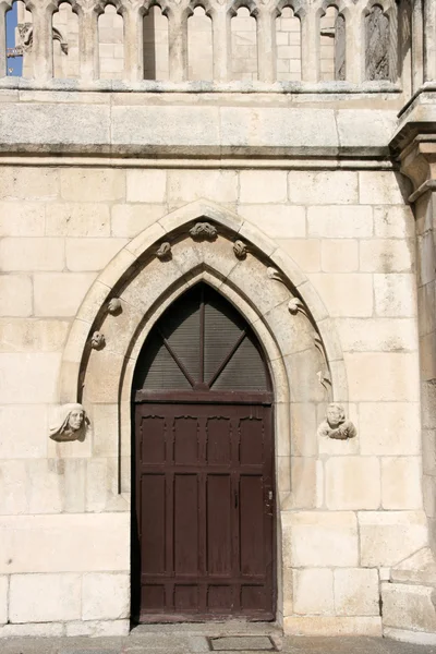 Porta Lateral Pequena Catedral Burgos Espanha — Fotografia de Stock