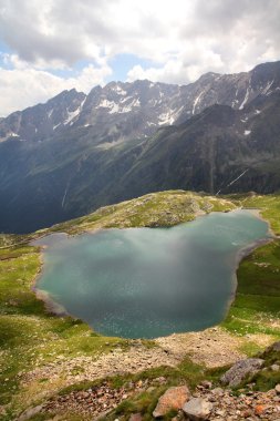 Lake in Alps clipart