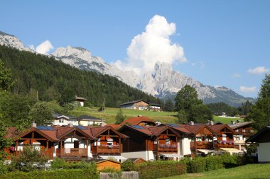 Alpine town clipart