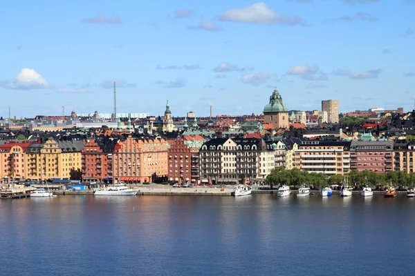 Stockholm Sverige Skyline Kungsholmen Island Sett Från Södermalm Island Över — Stockfoto