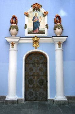 Monastery door clipart