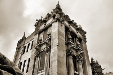 Kiev, Ukraine - famous House with Chimaeras in Lypky district. Art nouveau landmark. clipart