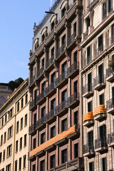 在巴塞罗那 西班牙的当代公寓大楼 住宅建筑 — 图库照片