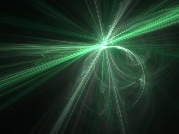 Grafische Textuur Computer Teruggegeven Achtergrond Fractal Groen Licht Snelheid Vervagen — Stockfoto