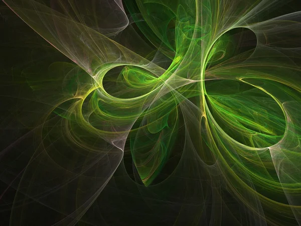Graphics Texture Computer Rendered Background Fractal Green Magic Light — Stock Photo, Image