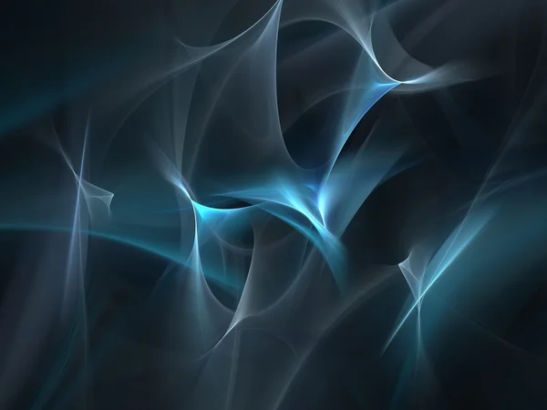 图形纹理 计算机呈现背景 蓝色魔术平滑波抽象 — 图库照片