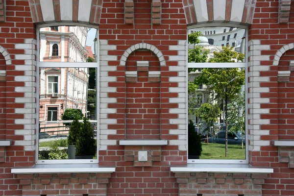 Window Reflection Kiev Ukraine Architecture Detail — Stock Photo, Image