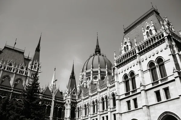 Парламент Венгрии Будапеште Знаменитая Достопримечательность Старая Архитектура — стоковое фото