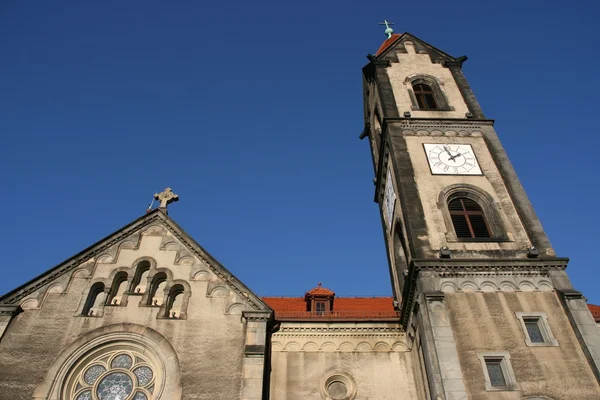 Iglesia Evangélica Plaza Del Mercado Tarnowskie Gory Región Alta Silesia — Foto de Stock