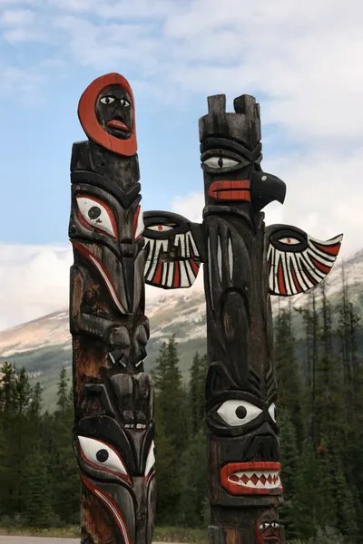 Canadian Indians totem — Stock Photo, Image
