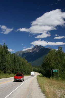 Rocky Mountains road clipart