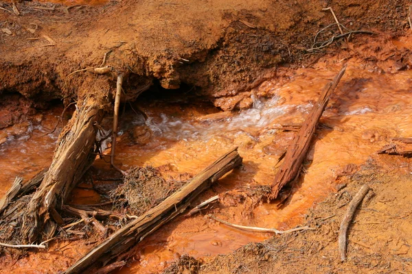Czerwone gleby w Kanada — Zdjęcie stockowe
