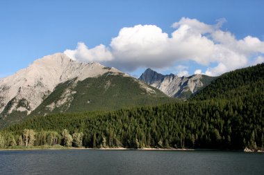 Kanada Kayalık Dağları peyzaj crowsnest yakınındaki geçmek