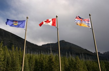 Flags - Canada provinces clipart