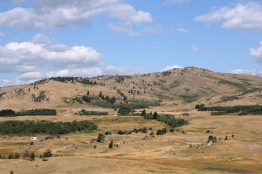 Alberta, Kanada kuru kır manzarası. Kuzey Amerika.