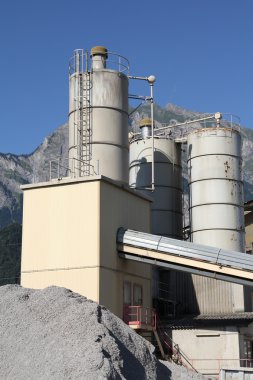 Cement factory clipart