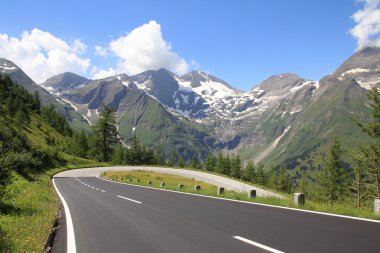 Alpine road clipart