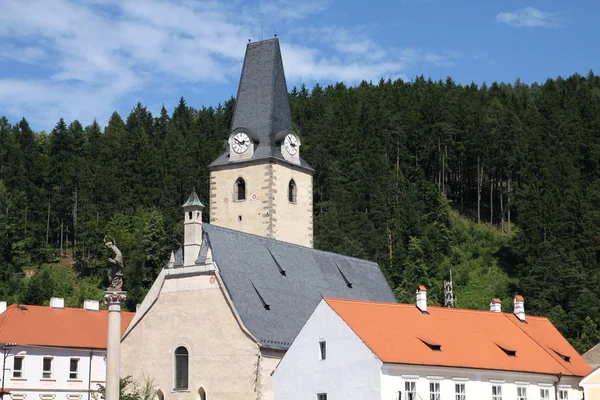 República Checa Iglesia Rozmberk Región Bohemia Del Sur —  Fotos de Stock