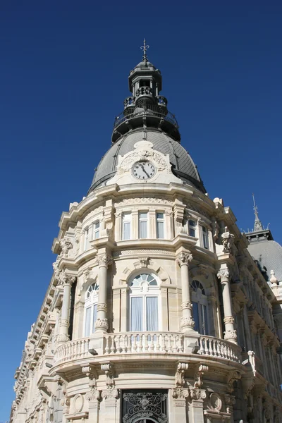Ayuntamiento Palacio Consistorial Cartagena Španělsko Krásná Památka Modrá Obloha — Stock fotografie