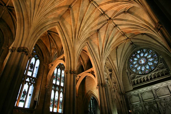 Interior Catedral Bristol Vieja Hermosa Iglesia Monumento Famoso —  Fotos de Stock