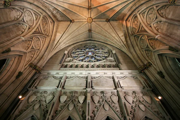 Interior Catedral Bristol Uma Igreja Velha Bonita Marco Famoso Janela — Fotografia de Stock