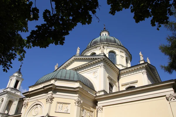 Варшава Польша Коллегиальная Церковь Святой Анны Квартале Виланов — стоковое фото