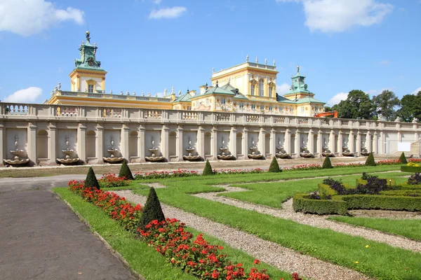 Varşova Polonya Ünlü Wilanow Sarayı Bahçeleri — Stok fotoğraf
