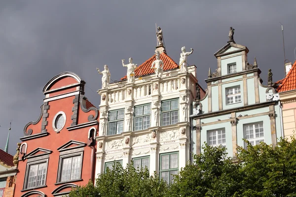 Polen Danzig Stadt Auch Bekannt Als Danzig Pommern Berühmte Wohnhäuser — Stockfoto