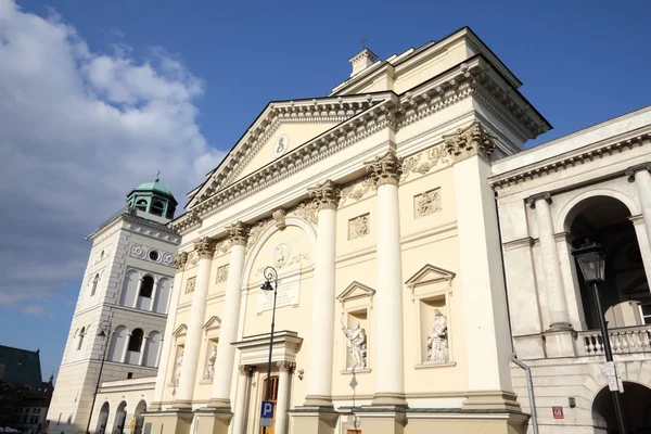 Warszawa Polen Saint Anne Nyklassicistiska Kyrkan Gamla Stan Unesco Världsarvslista — Stockfoto
