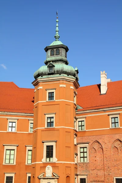 Warschau Polen Oude Binnenstad Beroemde Koninklijke Kasteel Unesco Werelderfgoed — Stockfoto